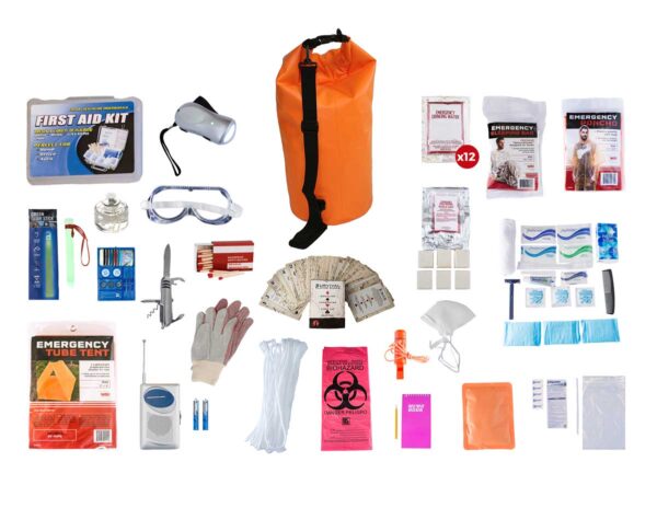 1 Person Elite Dry Bag Survival Kit (72+ Hours)