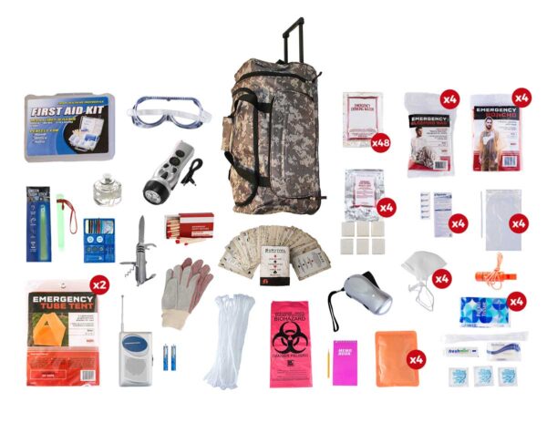 4 Person Elite Camo Survival Kit