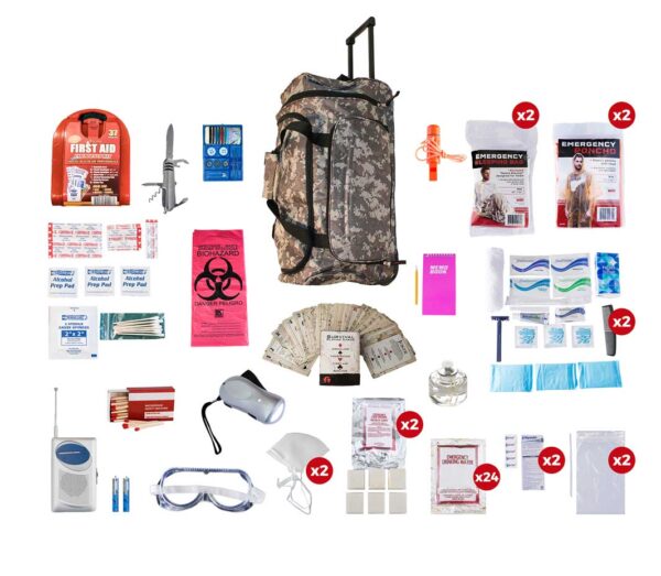 2 Person Deluxe Survival Kit (72+ Hours)